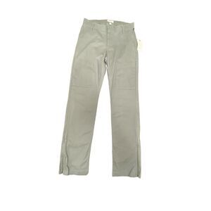 Goodfellow & Co. Utility Pants Gray Adjustable Buttons Zip on Hems Size 32x34